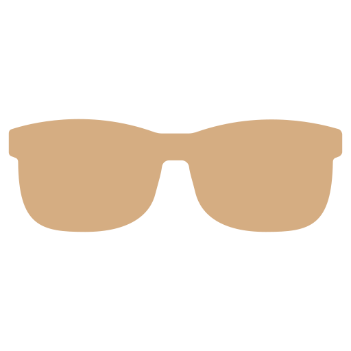 Icon of sunglasses in a light orange color.